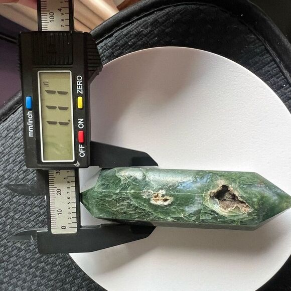 Moss Agate Crystal Double Terminated Point (#9)‎ - Picture 8 of 11
